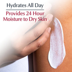 Texture swatch of Eucerin Daily Hydration showing light, fast-absorbing consistency.