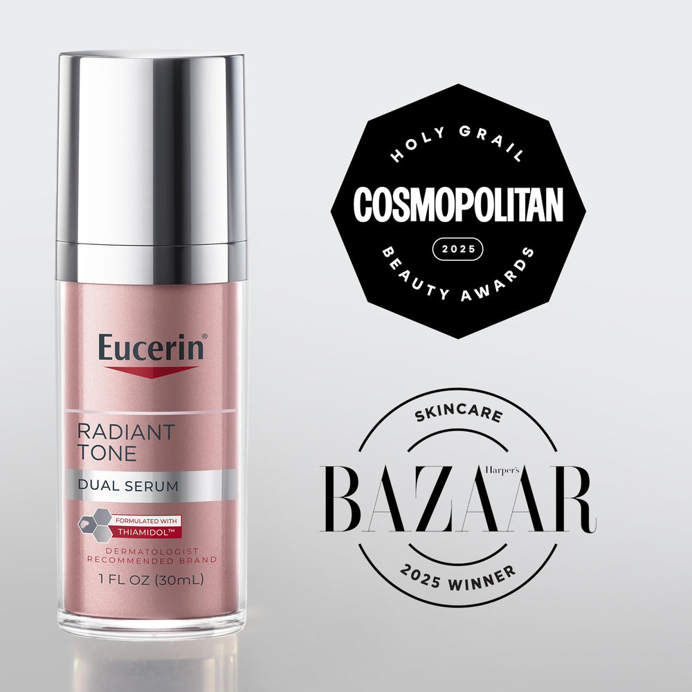 Eucerin Radiant Tone applied on skin to reduce dark spots