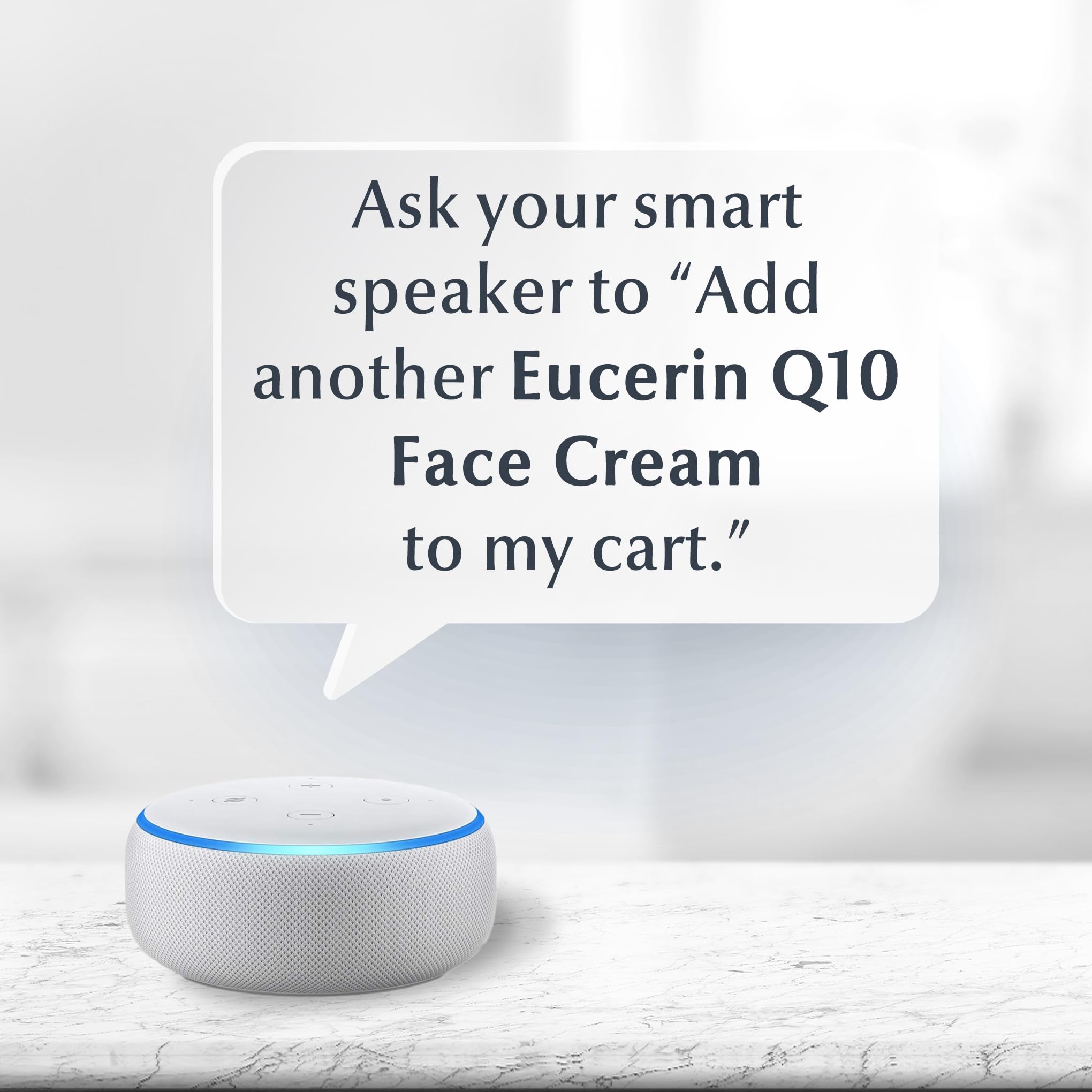 Applying Eucerin Day Cream provides immediate hydrated softness on the skin.
