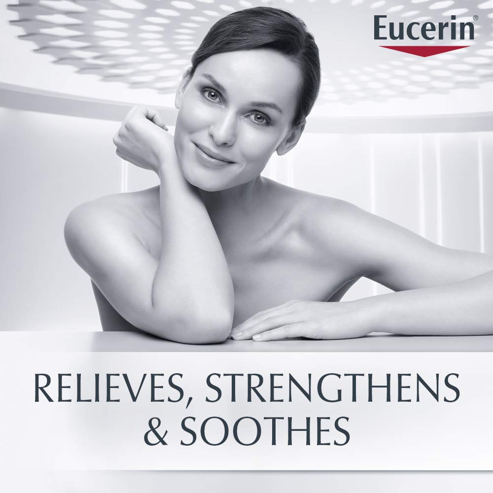 Close-up of Eucerin Eczema Relief Body Wash non-foaming bottle