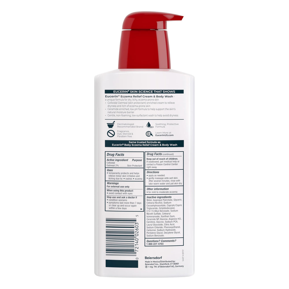 Oatmeal detail highlights colloidal oats in the formula.