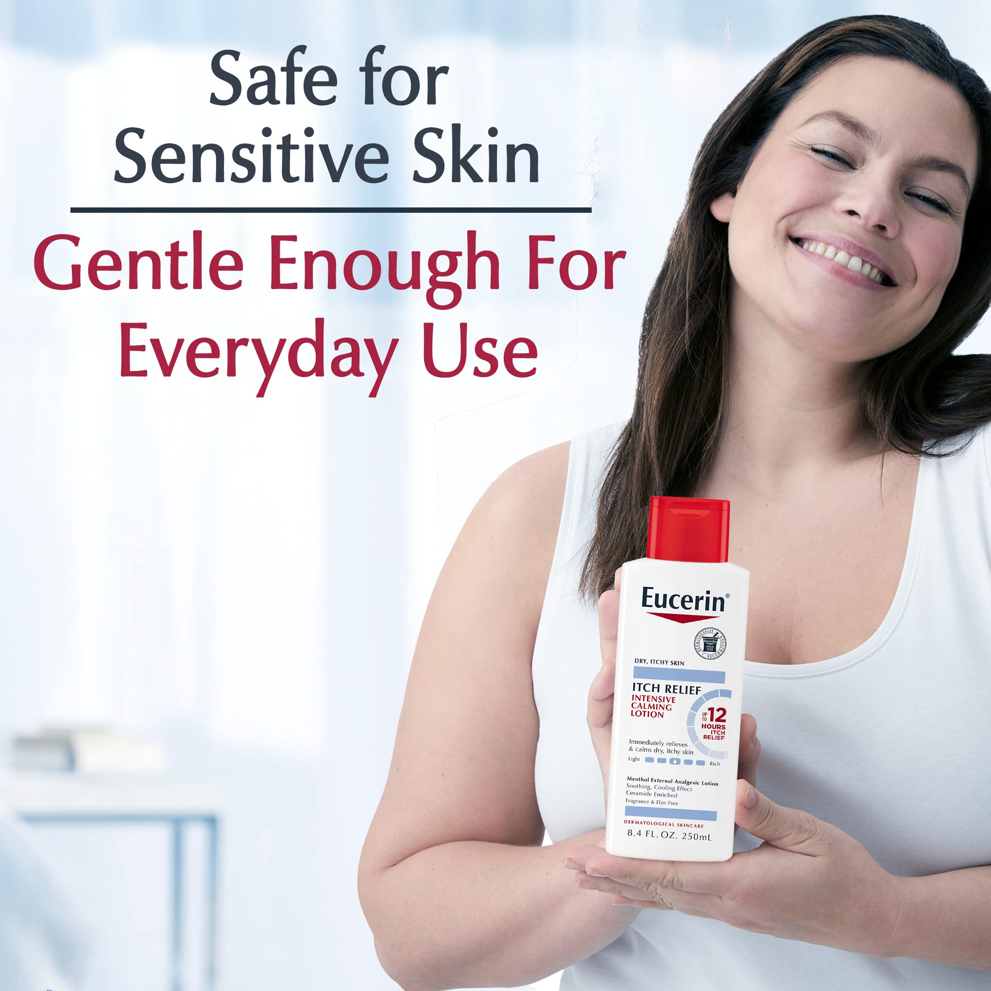 Eucerin non-greasy formula ready for layering under clothing.