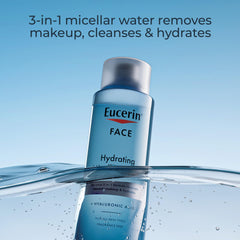 Eucerin makeup remover on cotton pad for easy use