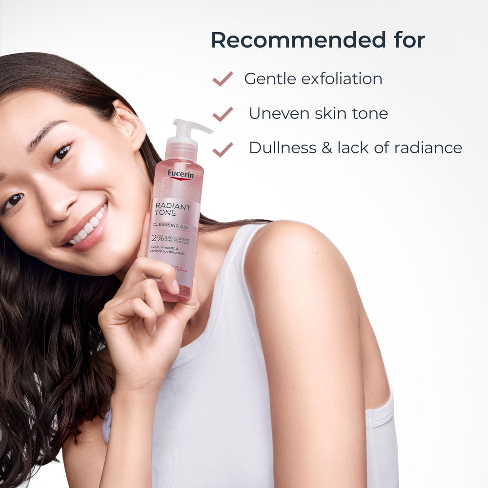 Label highlight: Clinically proven formula on Eucerin Radiant Tone packaging