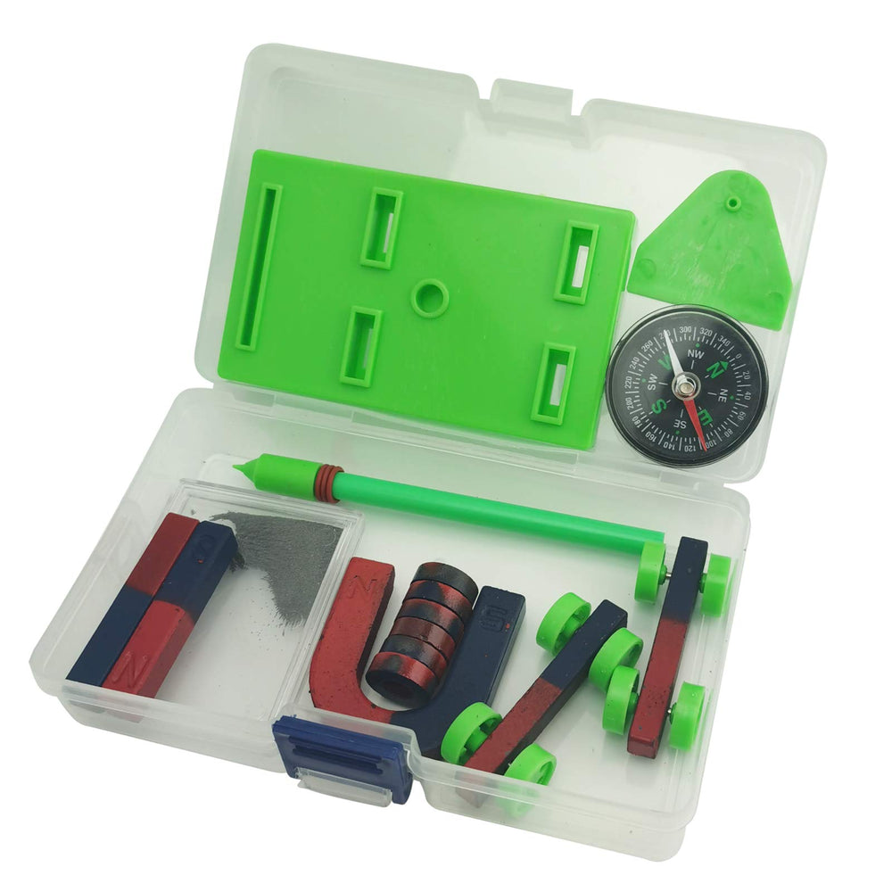 EUDAX Labs iron filings box for visualizing magnetic fields safely