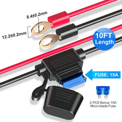 Eugizmo 3-socket lighter socket with eyelet-terminal for secure installation.