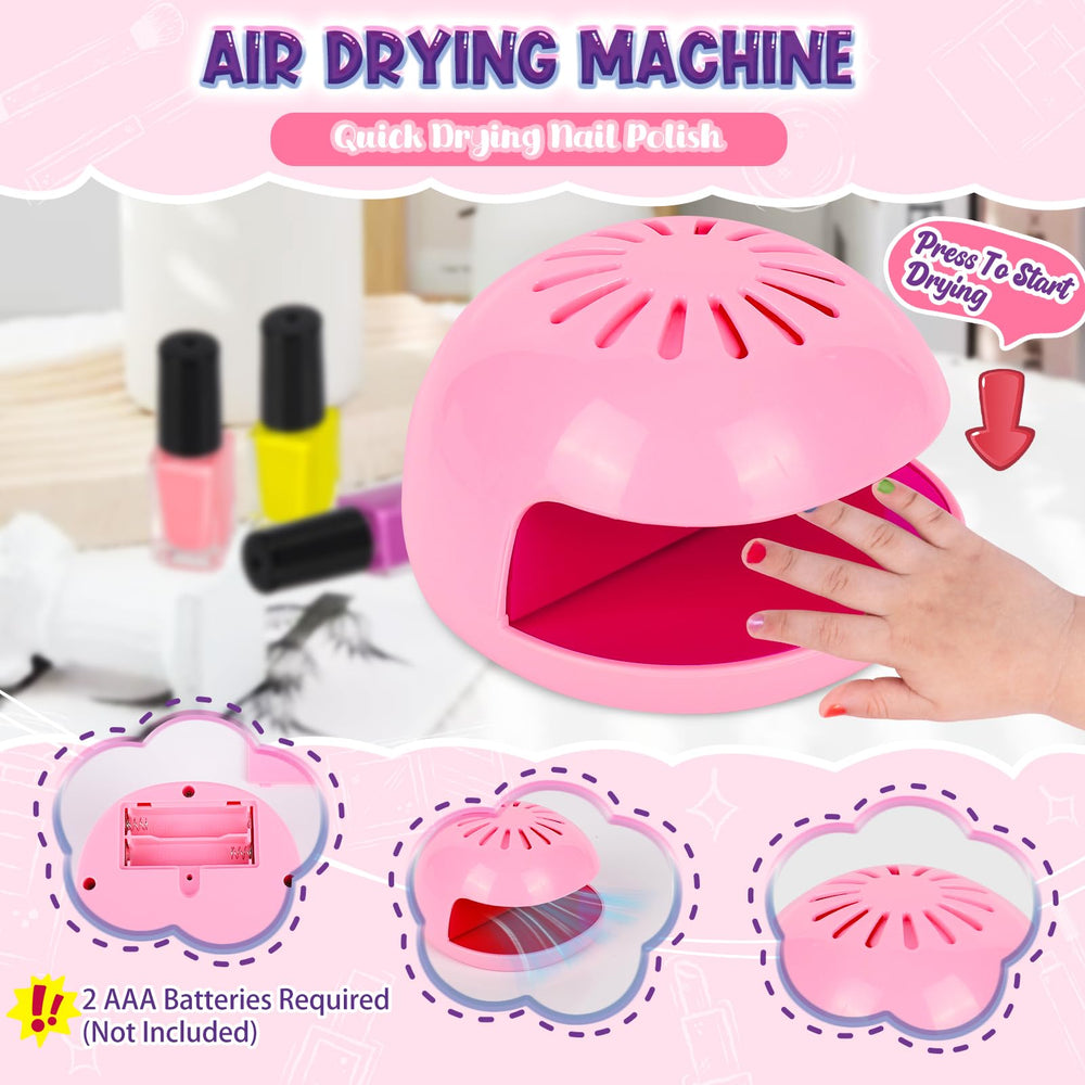 EULRGAUS nail dryer for kids speeds drying with safe, simple operation.