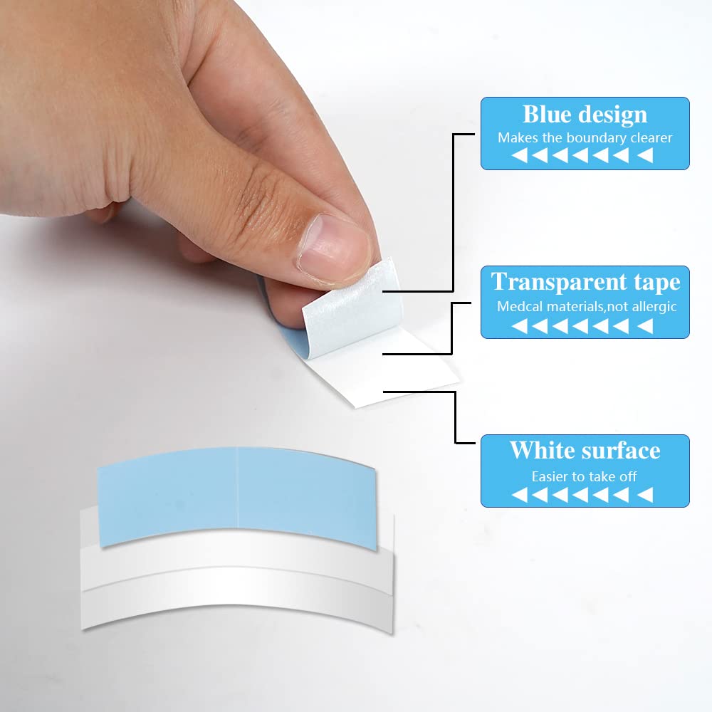 Eumos matte-finish tape blends with hair color for discreet wear.