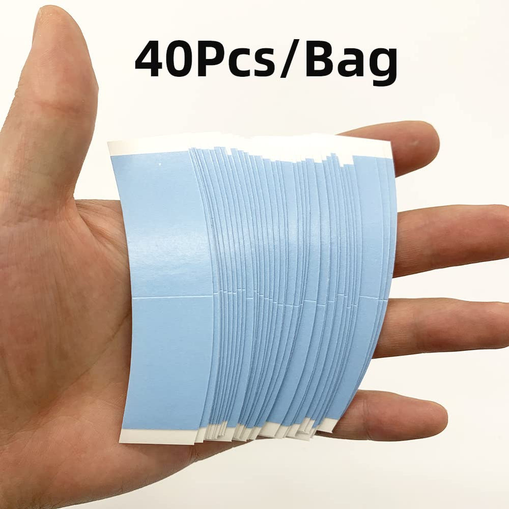 Eumos waterproof clear double-sided tape provides strong hold during daily styling.