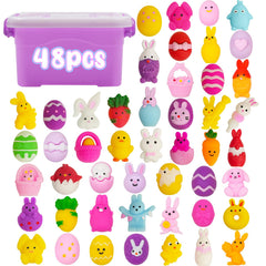 EUOCENK Easter mochi squishy bunny, ideal for Easter baskets and egg fillers.