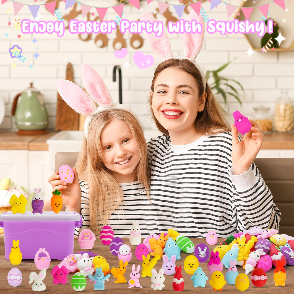 EUOCENK Easter mochi squishy chick, soft sensory play for Easter activities.