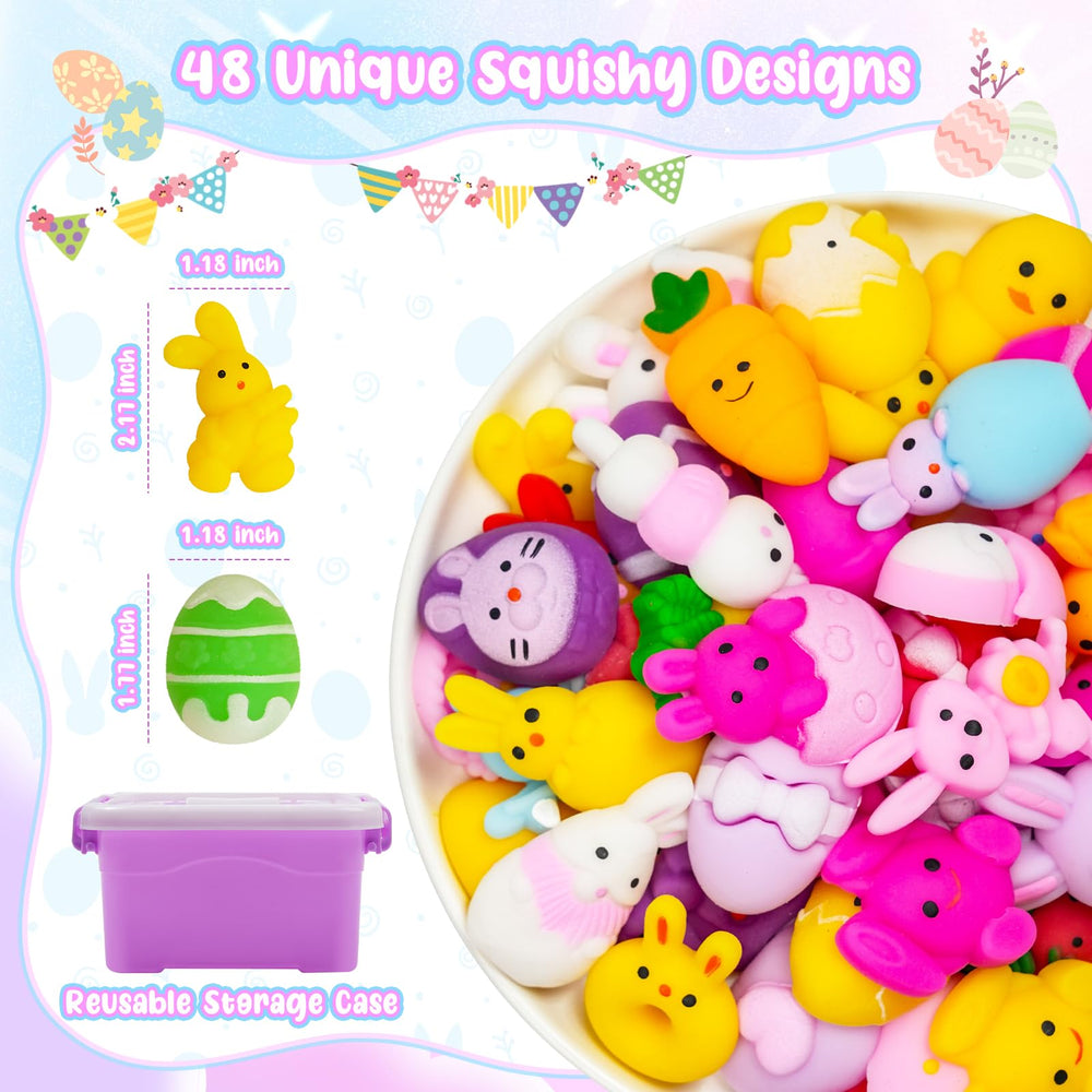 EUOCENK Easter mochi squishy egg, great for egg hunts and party favors.