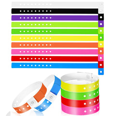 EupHHonycs 60-pcs vinyl wristbands in vibrant color assortment for events