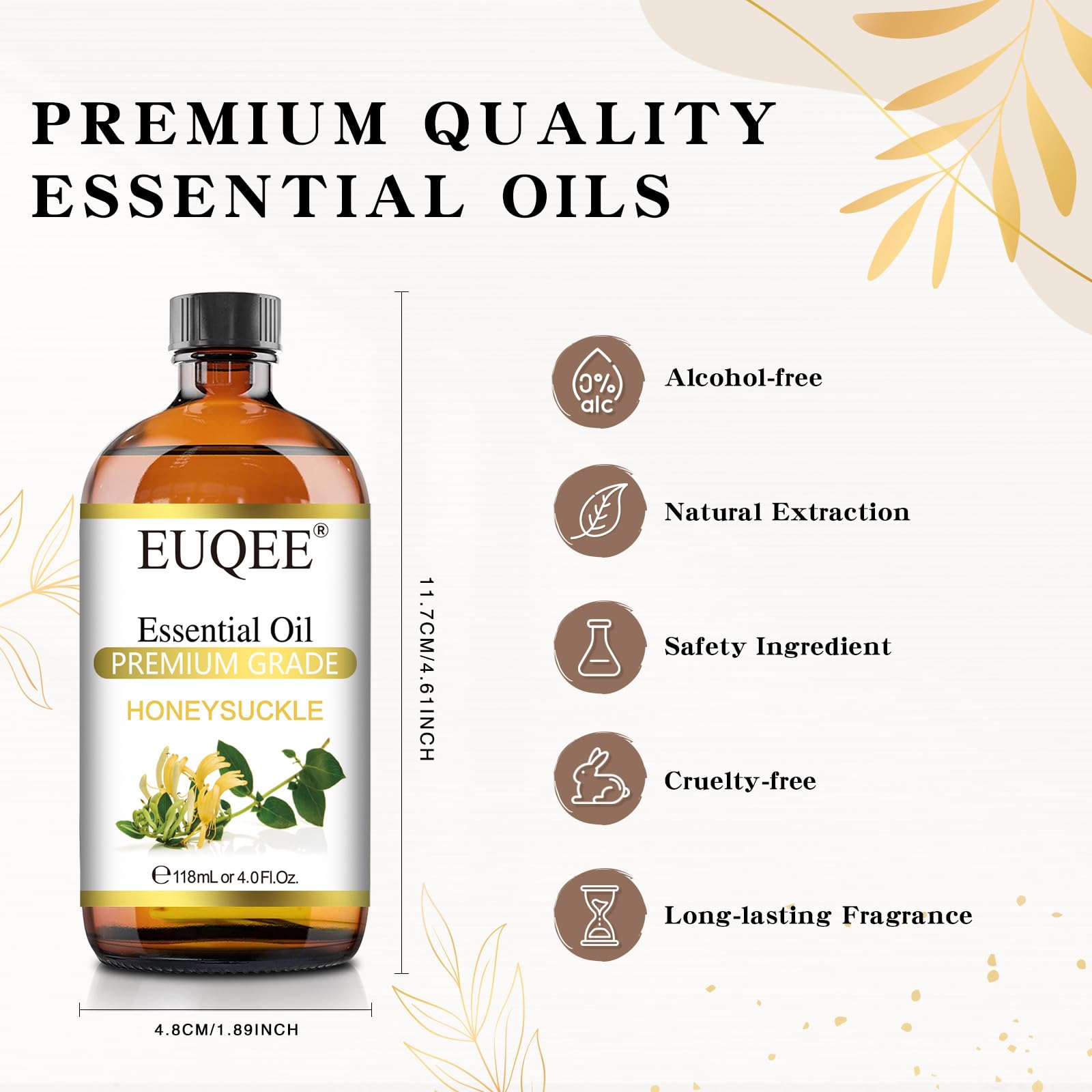 EUQEE Honeysuckle Essential Oil used in DIY soap projects for floral scent
