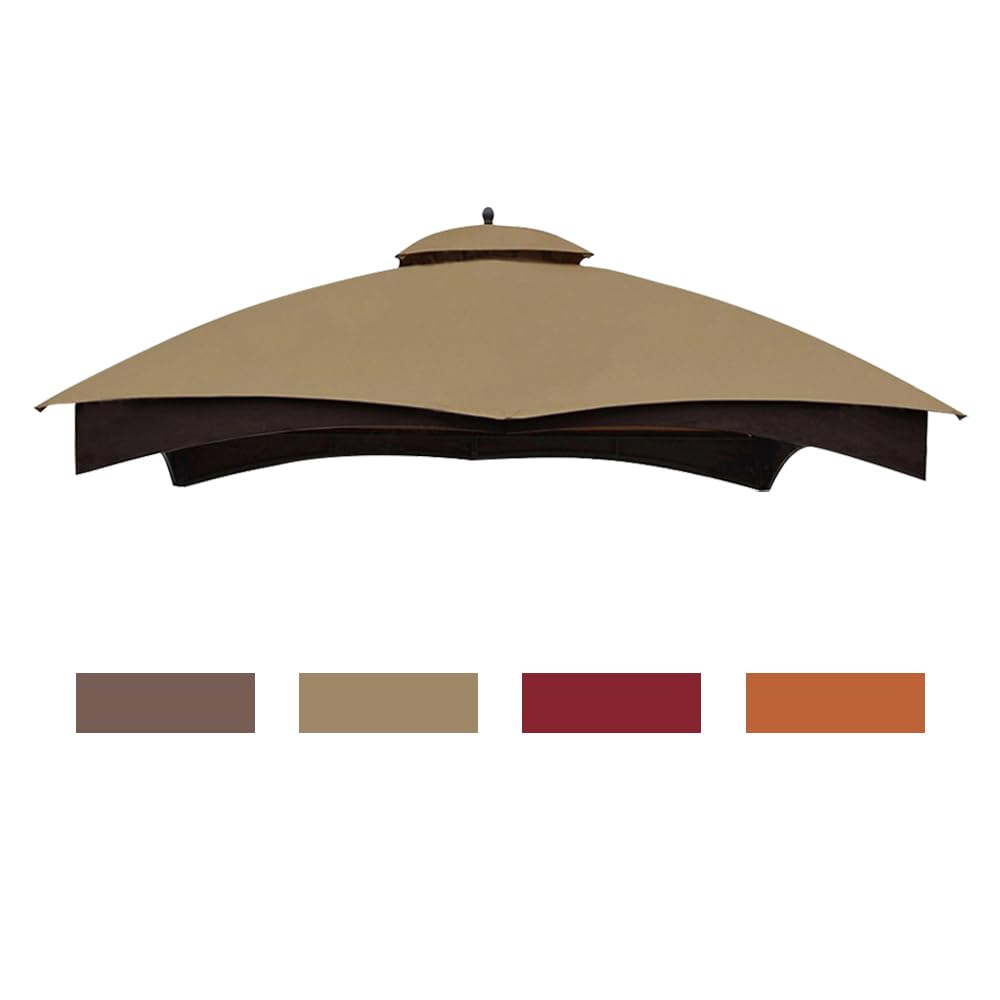 Eurmax replacement canopy top with air vent for Lowe's Allen Roth gazebo, airflow boost.
