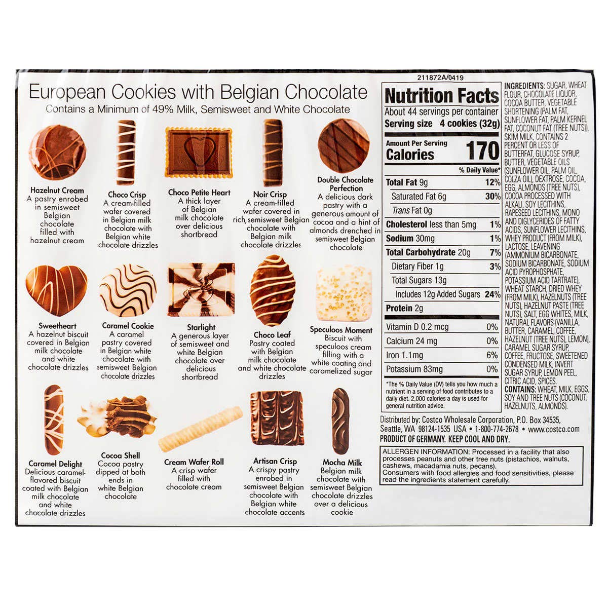 European Cookies Belgian chocolate-covered gourmet biscuits pack, ideal for sharing.