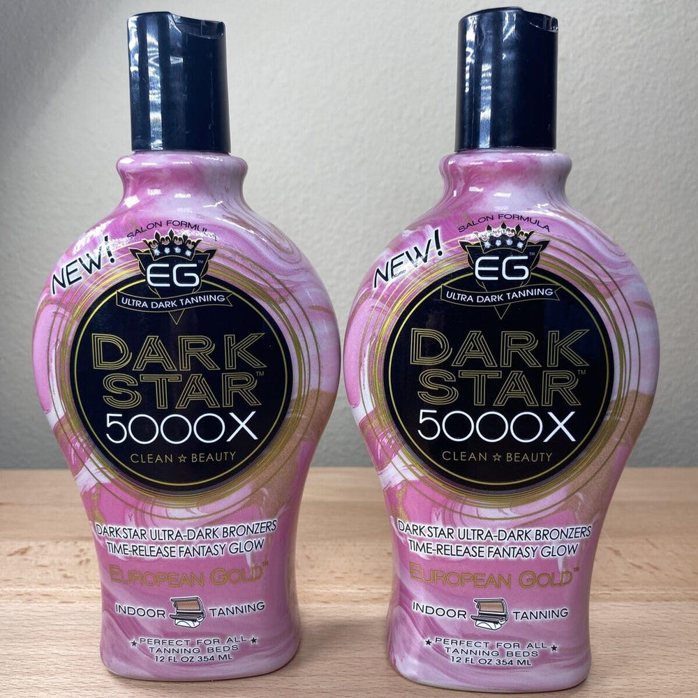 European Gold Dark Star 5000X vegan formula label communicates cruelty-free choice.