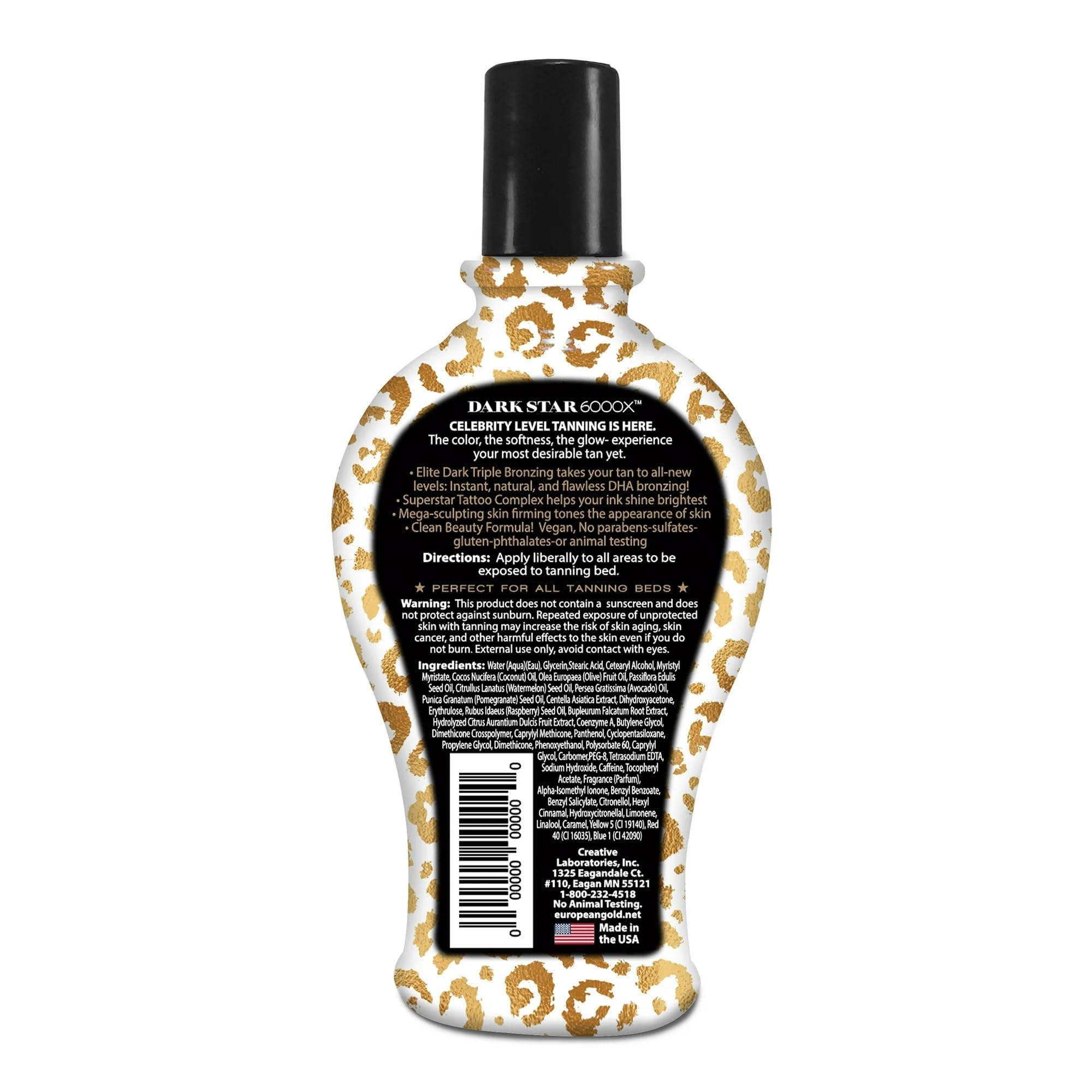 European Gold Dark Star 6000X time-release bronzers for gradual darkening