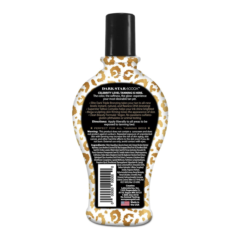 European Gold Dark Star 6000X time-release bronzers for gradual darkening
