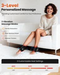 EURPMASK Foot Renew Massager heat and vibration combo enhances foot relaxation.
