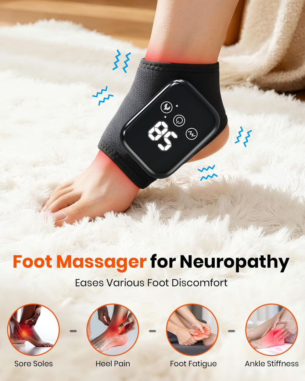 EURPMASK Foot Renew Massager focuses on the arch for comfortable support.