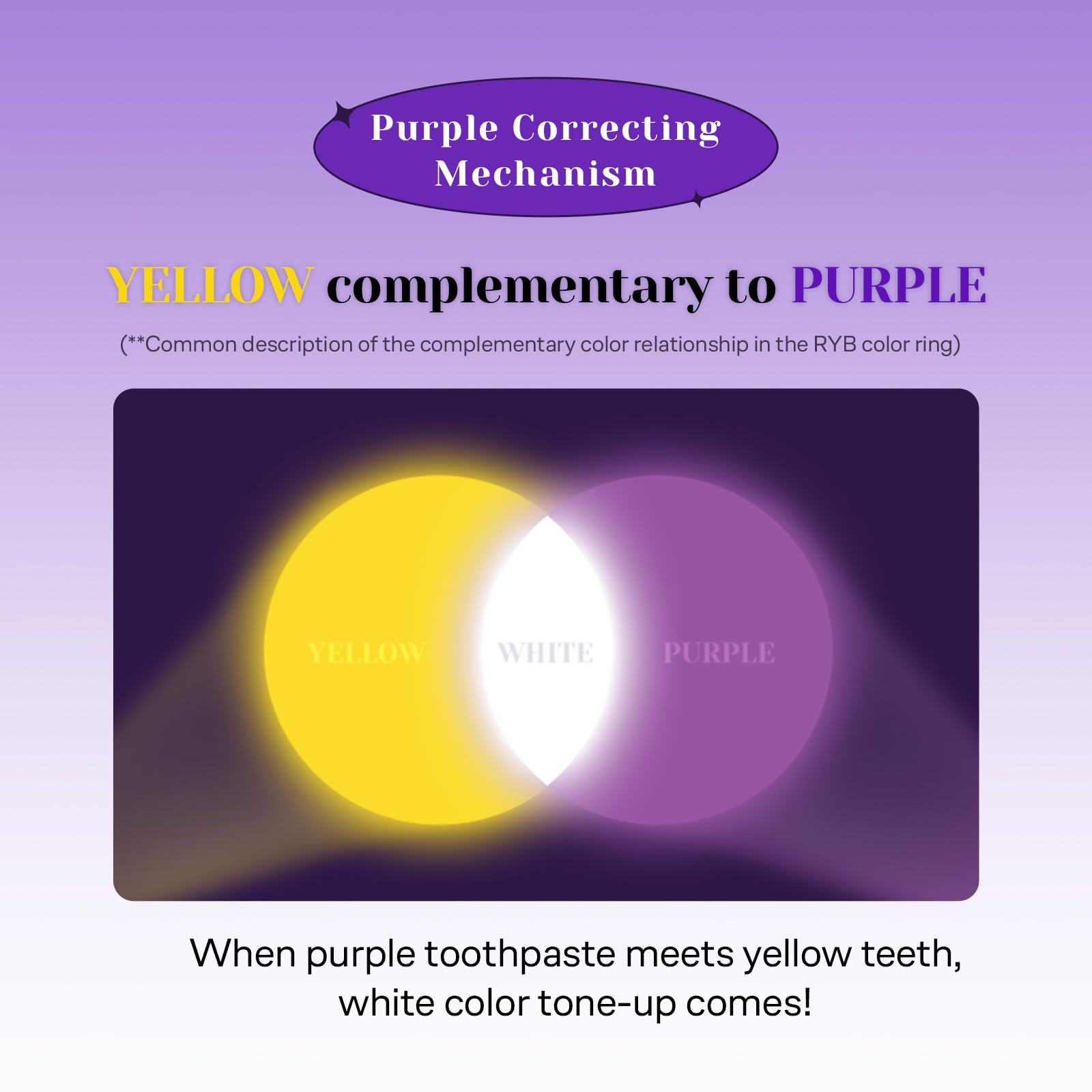 Euthymol Purple Whitening Toothpaste with 24H stain defense concept.