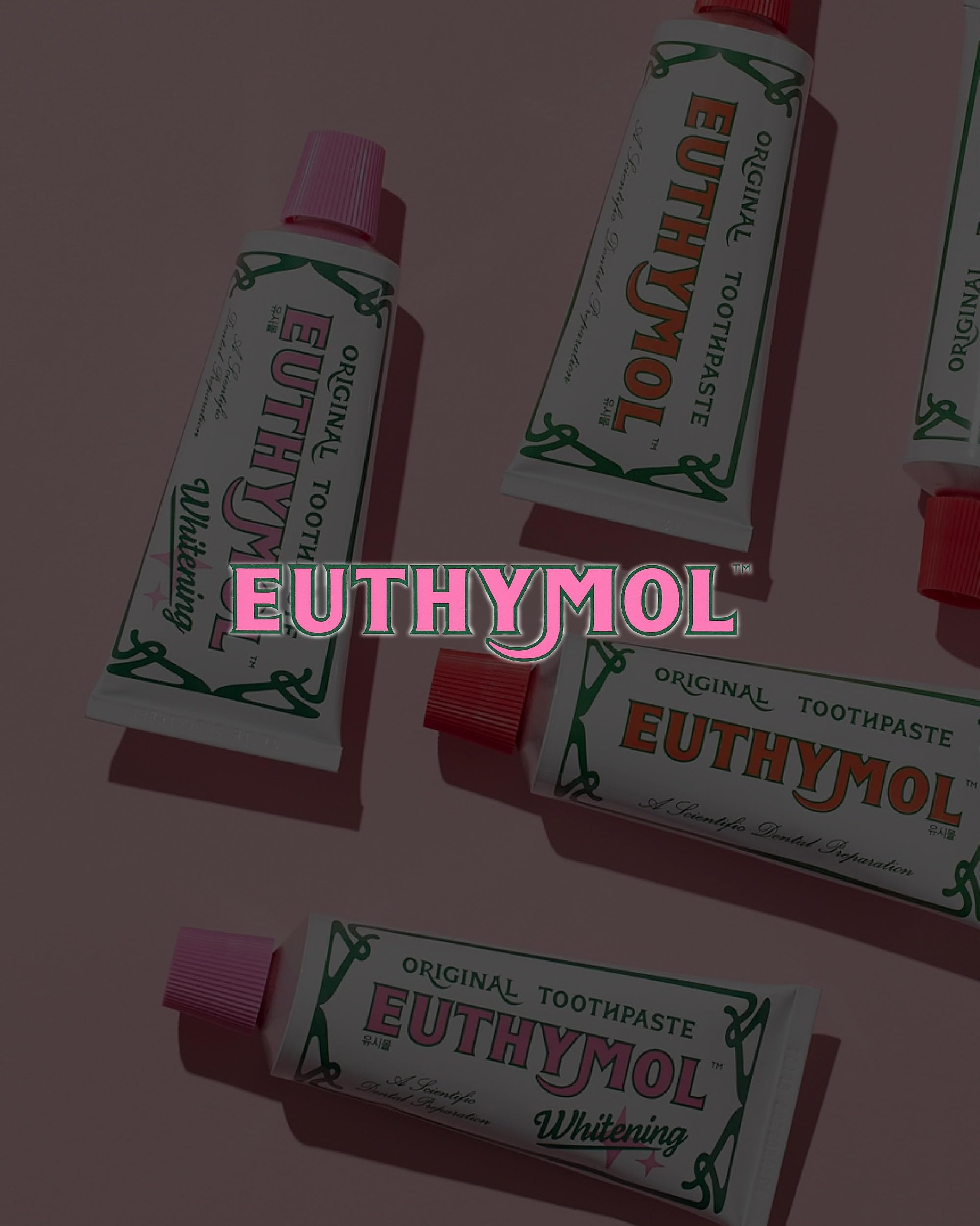 Euthymol user smiling after brushing signals fresh breath.
