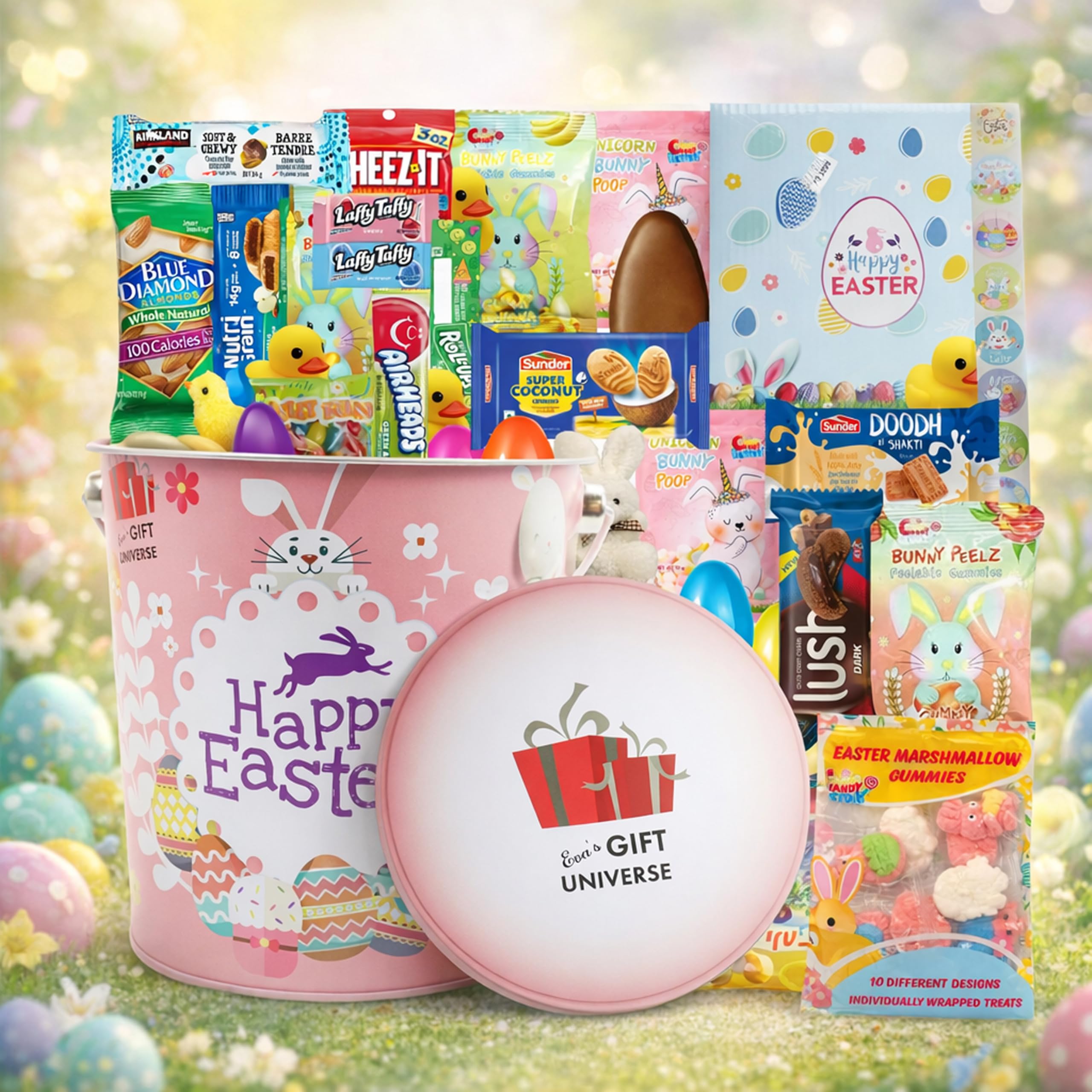 Eva's Gift Universe holiday snack box close-up highlighting tasty variety