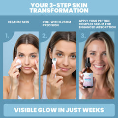 Eva Naturals Peptides Serum dispensing action, enabling easy targeted application for faster absorption.