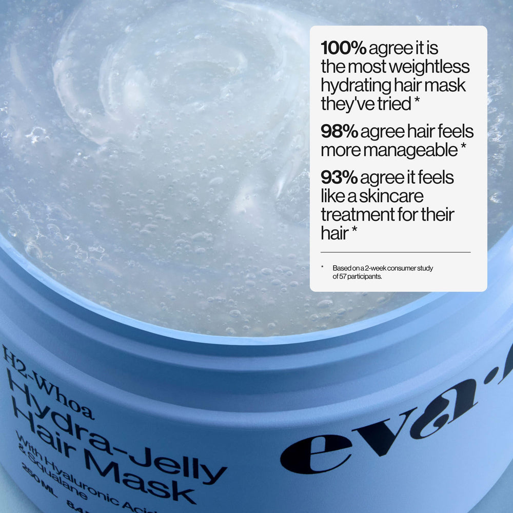 Before and after with Eva NYC mask reveals softer, more manageable hair.