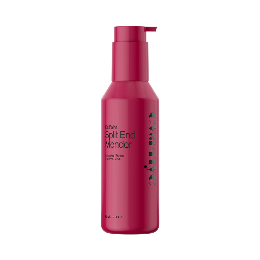 Eva NYC Mane Magic 10-in-1 bottle pour shows creamy formula for smoother hair