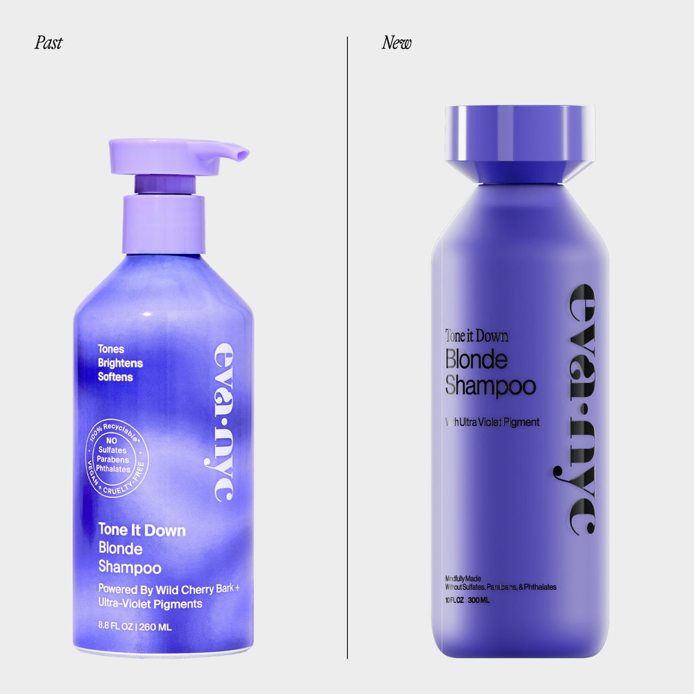 Close-up of purple shampoo lather brightening blonde tones