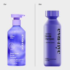 Close-up of purple shampoo lather brightening blonde tones