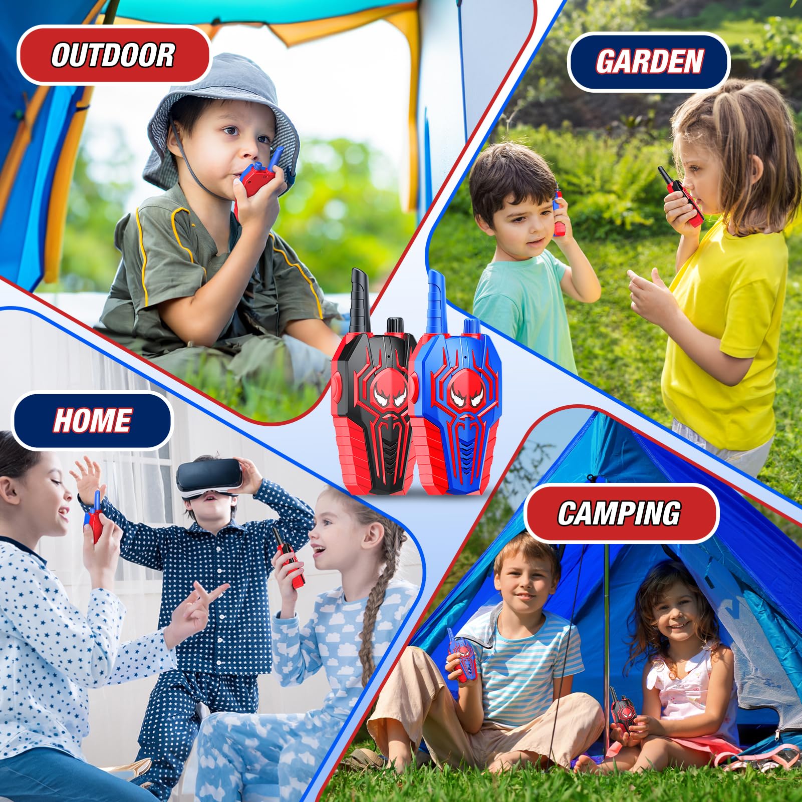 Anti-fall ABS material helps endure drops during active play.