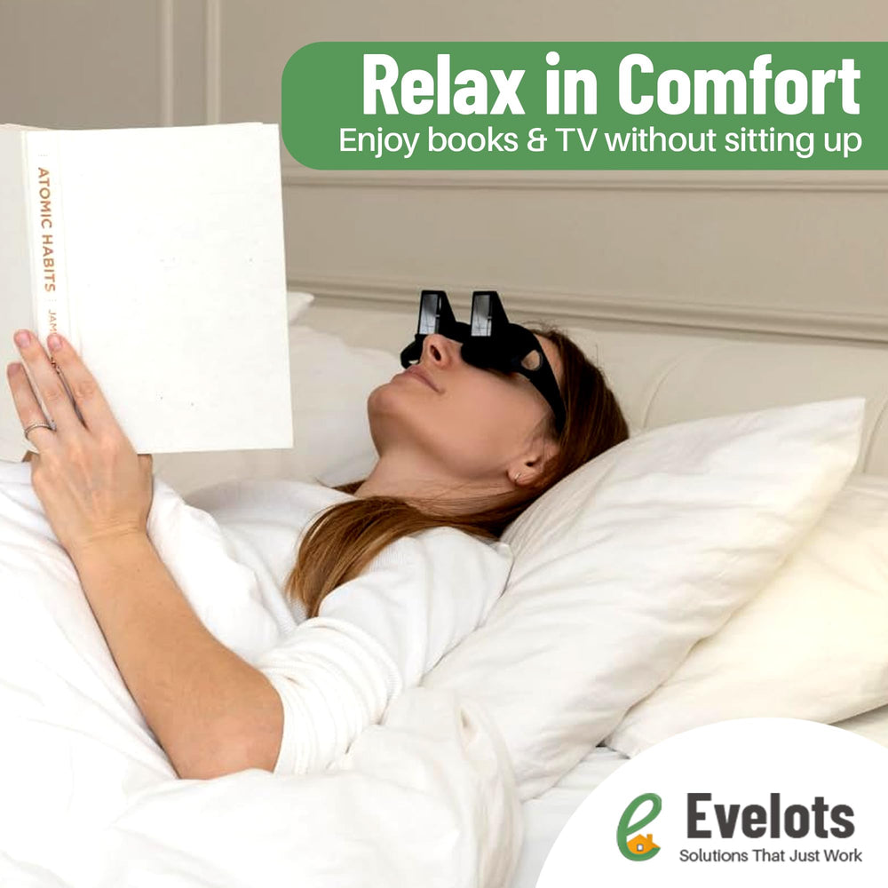 High-quality mirror prisms deliver bright, clear images from Evelots glasses.