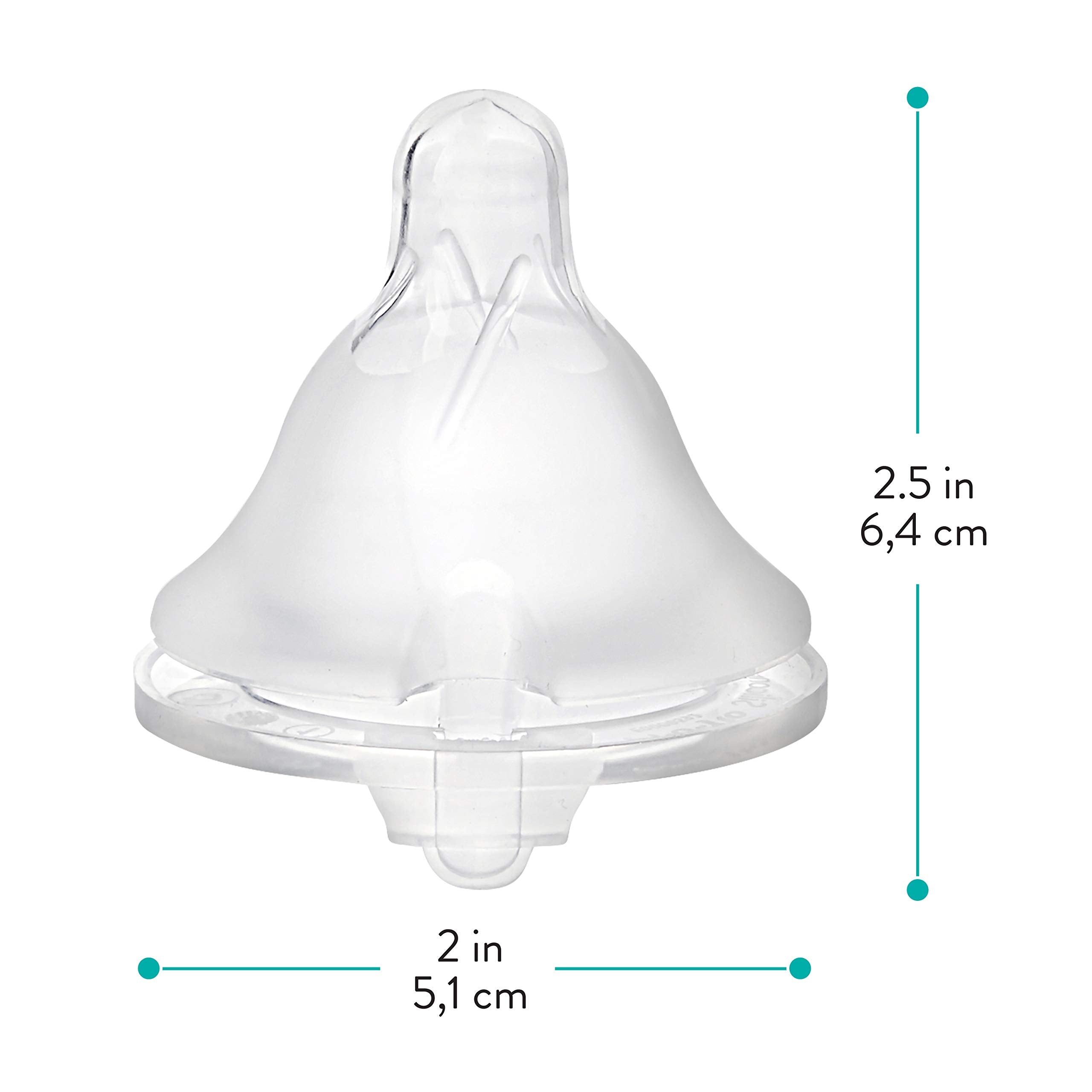 Evenflo Balance Plus nipple designed for 0–3 months feeding.