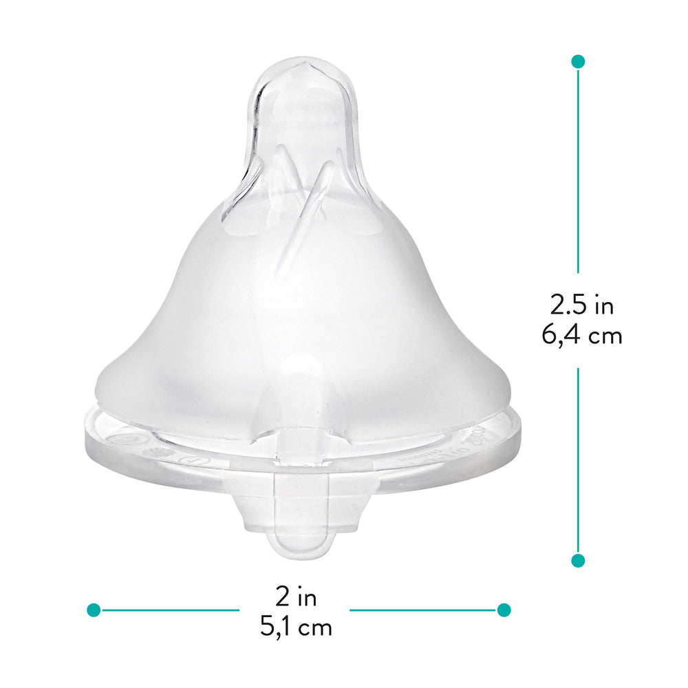 Evenflo Balance Plus nipple designed for 0–3 months feeding.