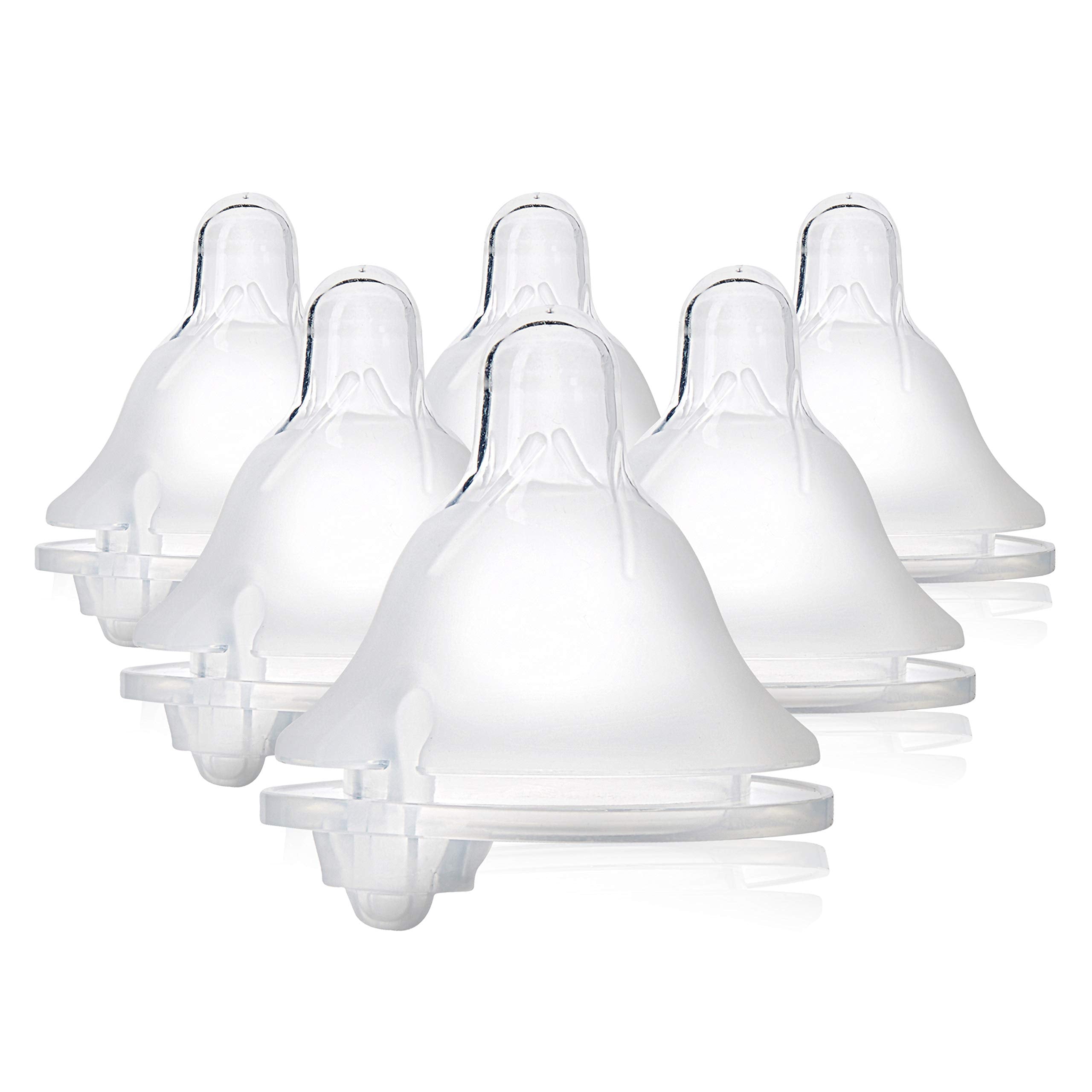 Evenflo Balance Plus nipple with unique shape promotes proper latch and comfort.