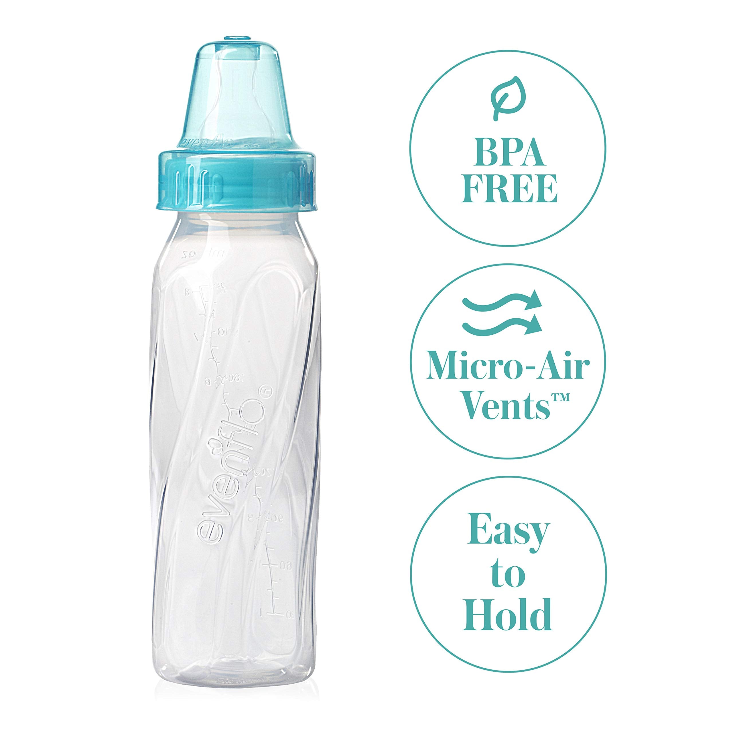 Evenflo BPA-free bottle—safe materials for everyday use.