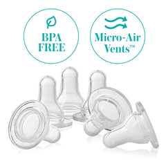 Evenflo Feeding Classic nipple silicone latch design aids comfortable latching.