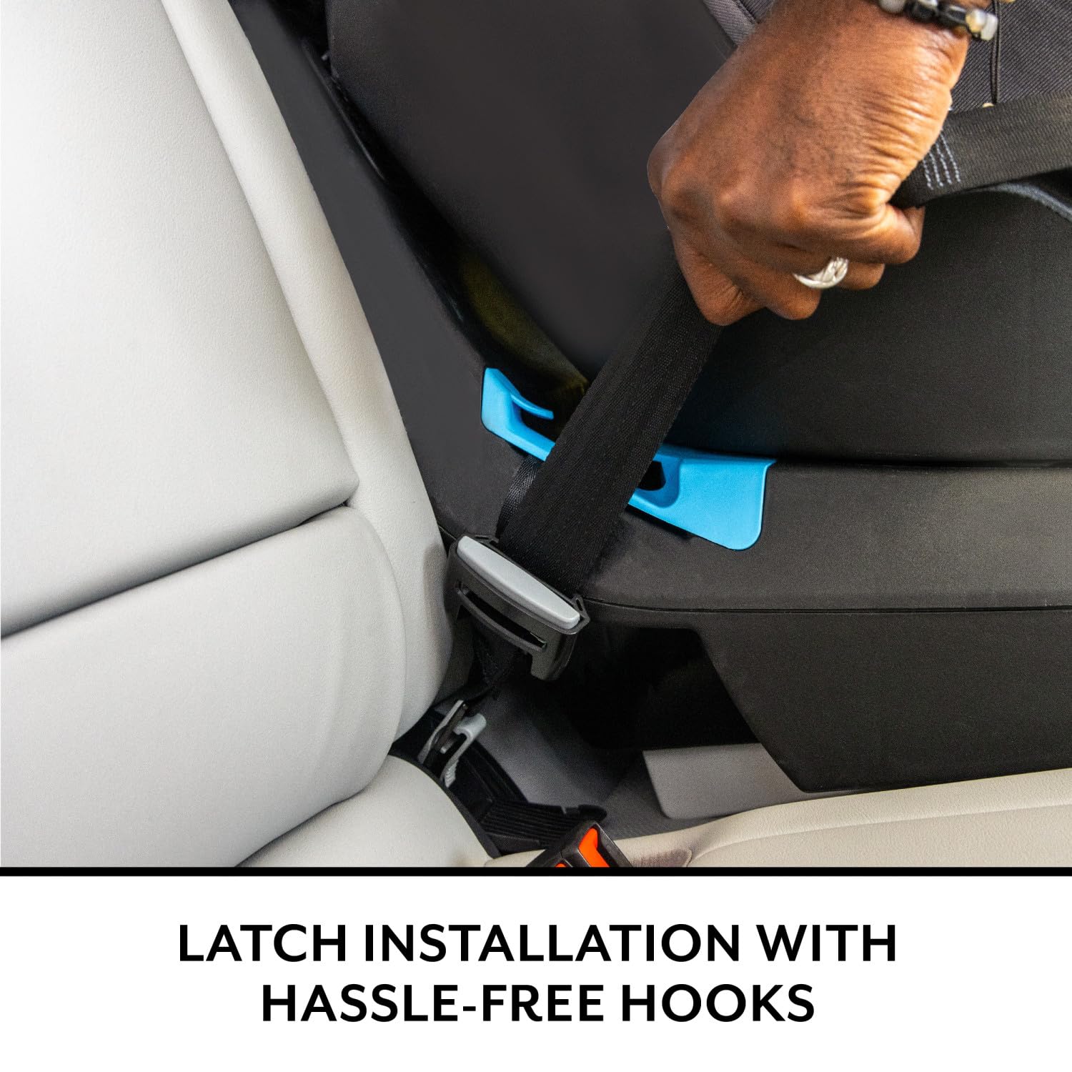 Evenflo REO infant rear-facing mode supports 4–40 lb with snug fit.