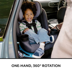 Evenflo REO one-hand 360 rotation enables quick transitions for parents.
