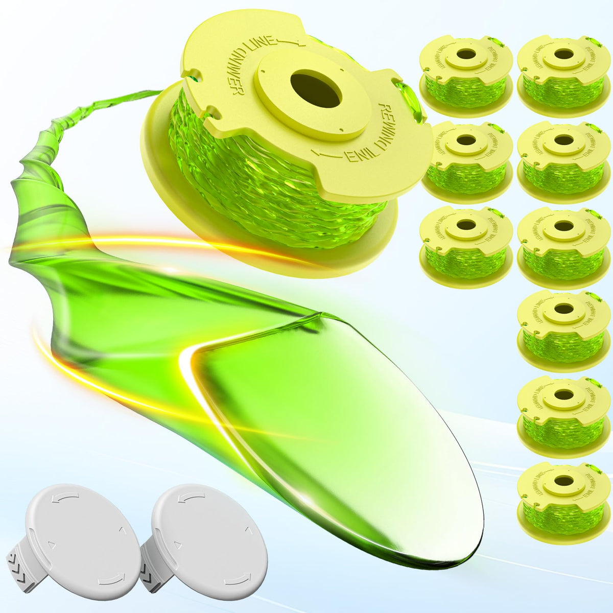 Eventronic weed wacker string compatible with Ryobi AC80RL3 for reliable trimming