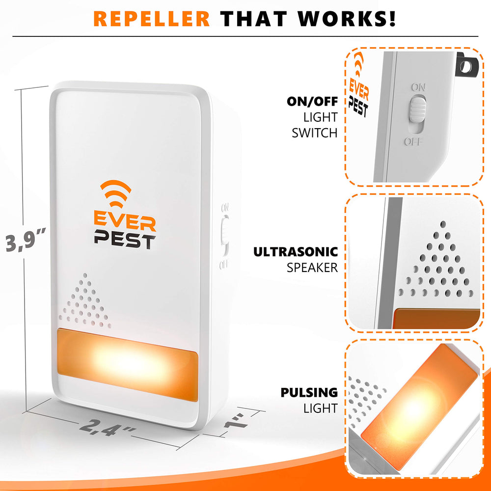 Ever Pest Ultrasonic two-pack on display for convenient home protection.