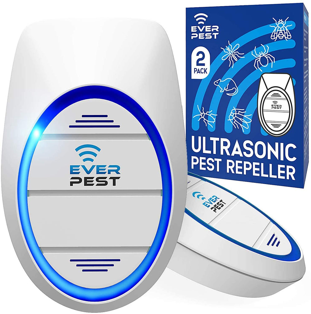 Ever Pest Ultrasonic Repeller 2-pack plugged in for whole-house pest control