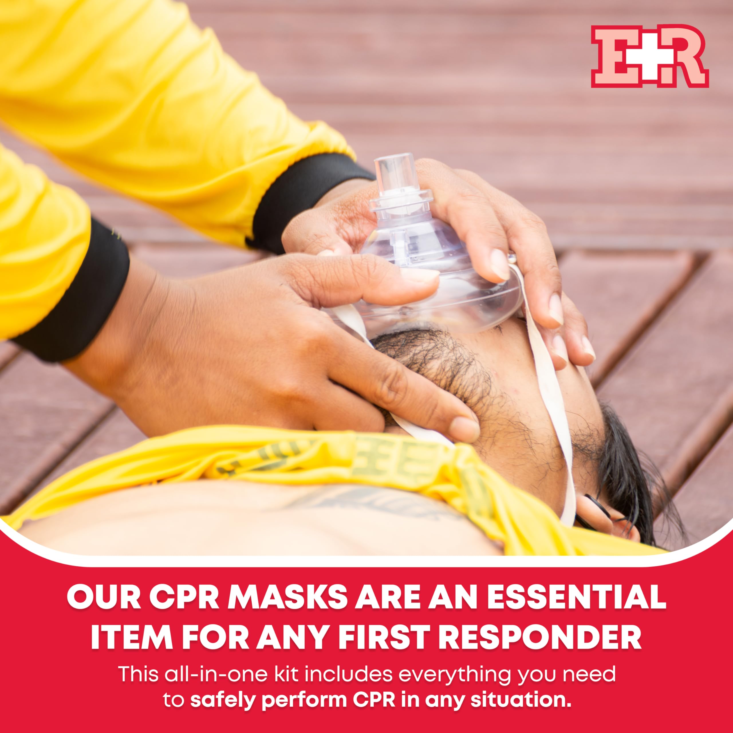 Two disposable valves for controlled CPR delivery and reduced cross contamination risk.