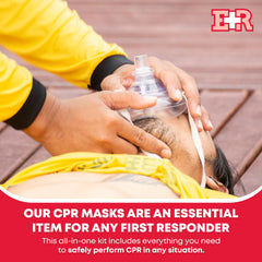 Two disposable valves for controlled CPR delivery and reduced cross contamination risk.