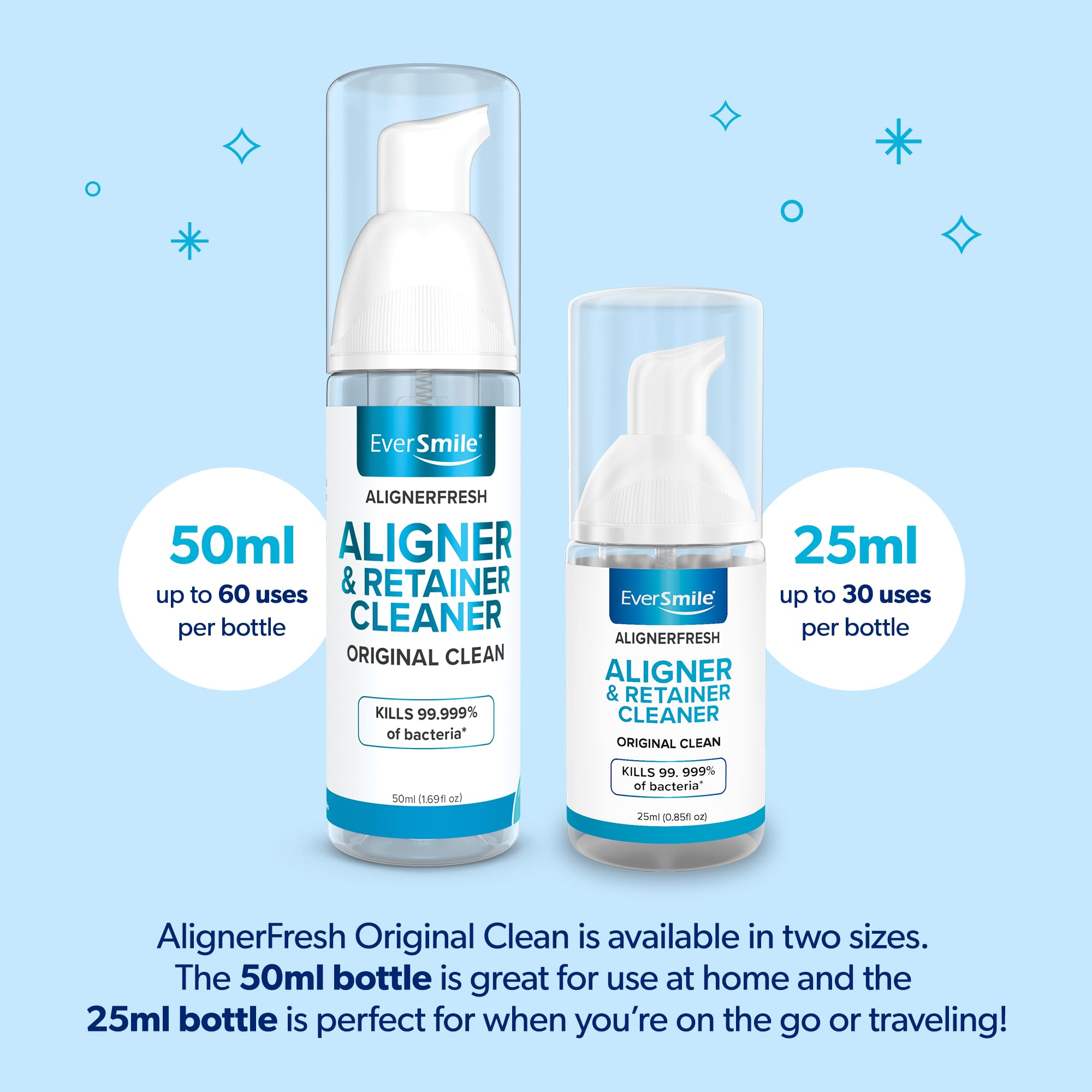 EverSmile AlignerFresh Original Clean works with Invisalign and other clear aligners