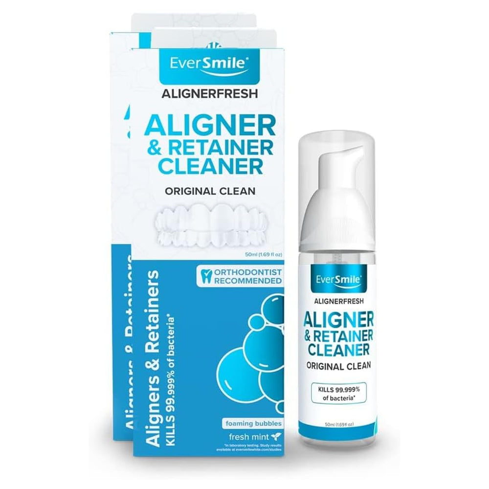 EverSmile AlignerFresh Original Clean Foam bottle for easy, mess-free aligner cleaning.