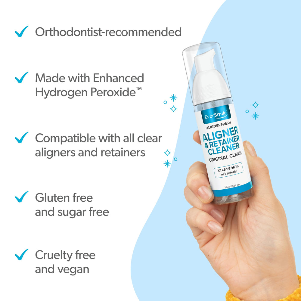 EverSmile AlignerFresh whitening effect visible on enamel during wear